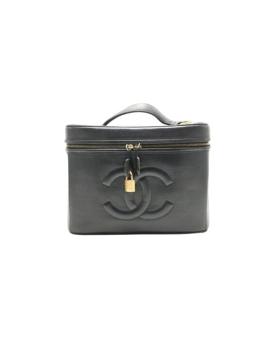 Chanel Handbags - Chanel Bicolor Quilted GD Leather Vanity